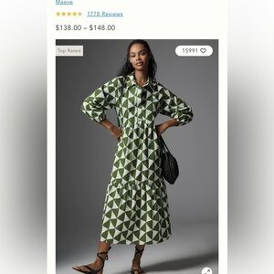 The Bettina Tiered Shirt Dress by Maeve